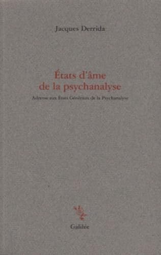 Etats d'ame de la psychanalyse Etats d'ame de la psychanalyse von GALILEE