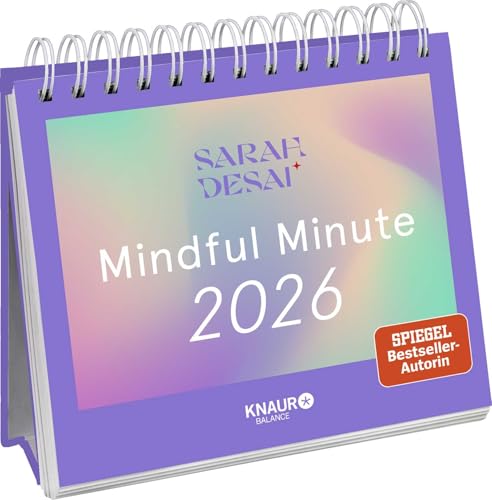 Wochenkalender 2026: Mindful Minute: Der Kalender für deine Achtsamzeit | Wochen-Aufstellkalender mit Übungen, Affirmationen und Impulsen für dein achtsames Jahr 2026 von Knaur MensSana Kalender