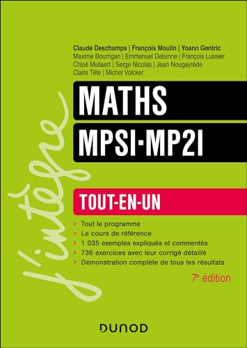 Maths MPSI-MP2I Tout-en-un - 7e éd.: Tout-en-un von DUNOD
