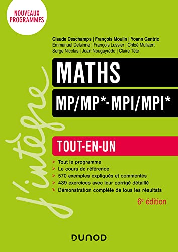 Maths Tout-en-un MP/MP*-MPI/MPI* - 6e éd. von DUNOD