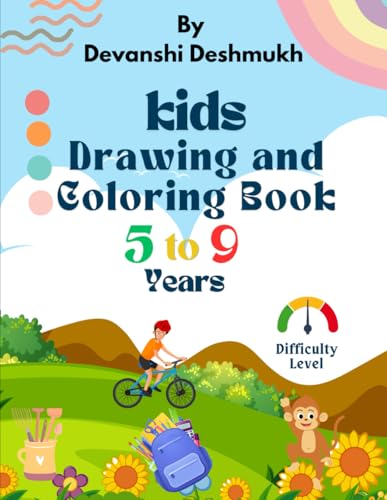 Kids Drawing and Coloring Book for 5 to 9 Years von Independently published