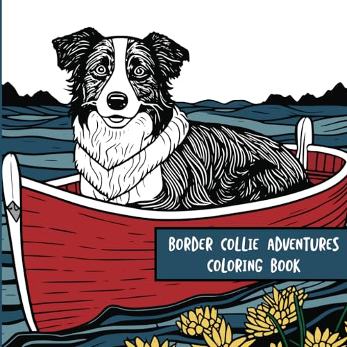 Border Collie Adventures: Coloring Book von Independently published