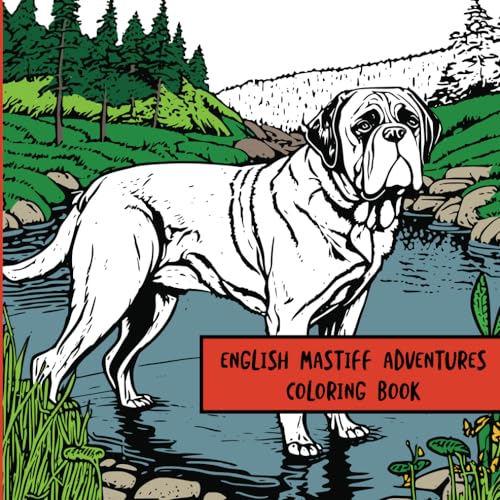 English Mastiff Adventures: Coloring Book