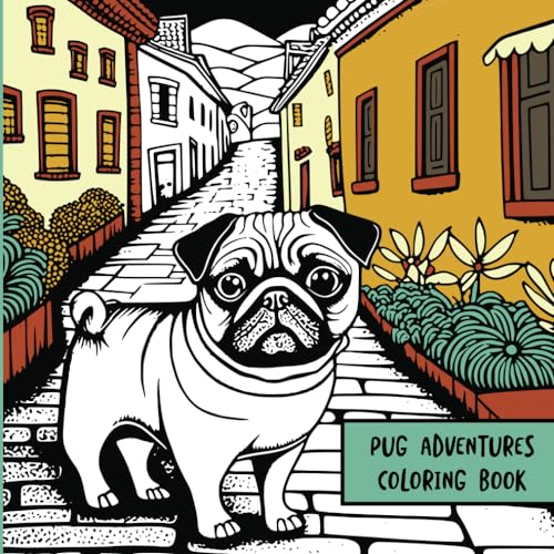 Pug Adventures: Coloring Book von Independently published