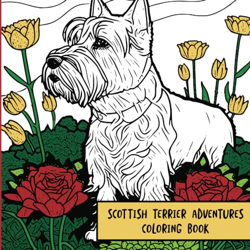 Scottish Terrier Adventures: Coloring Book