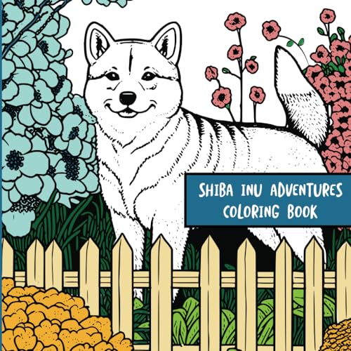 Shiba Inu Adventures: Coloring Book