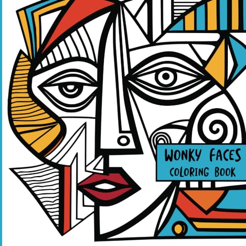 Wonky Faces: Coloring Book