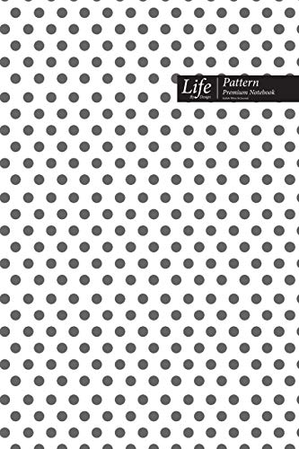 Dots Pattern Composition Notebook, Dotted Lines, Wide Ruled Medium Size 6 x 9 Inch (A5), 144 Sheets Gray Cover von Blurb