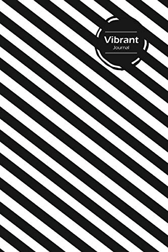 Vibrant Lifestyle Journal, Creative Write-in Notebook, Dotted Lines, Wide Ruled Medium Size (A5), 6 x 9 Inch (Black)