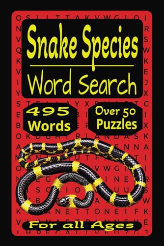 Snake Species Word Search von Independently published