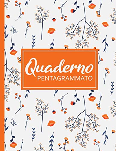 Quaderno Pentagrammato: Quaderno musicale pentagramma - 100 pagine - Regali per musicista