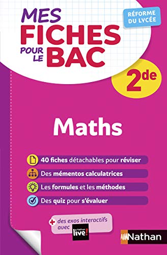 Mes fiches pour le BAC Mathématiques 2de von NATHAN