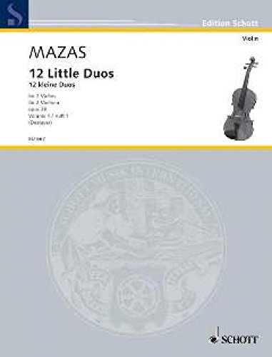 12 Little Duos: Band 1. op. 38. 2 Violinen.: op. 38. 2 violins. (Edition Schott)