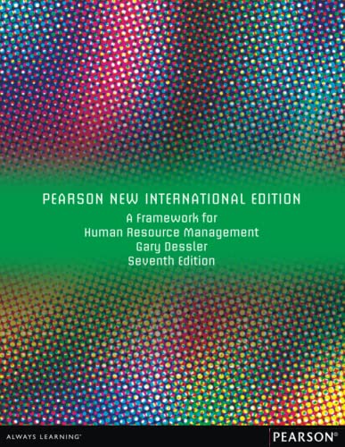 Framework for Human Resource Management, A: Pearson New International Edition von Pearson