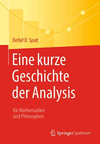 Eine kurze Geschichte der Analysis: für Mathematiker und Philosophen