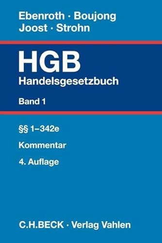 Handelsgesetzbuch Bd. 1: §§ 1-342e