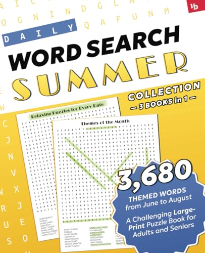 Daily Word Search: Summer Collection – 3 in 1 – Relaxing Puzzles for Every Date: A Challenging Large-Print Puzzle Book for Adults and Seniors with ... Relaxing Puzzles for Every Day, Band 14) von Independently published