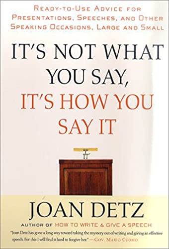 It's Not What You Say, It's How You Say It von St. Martins Press-3PL