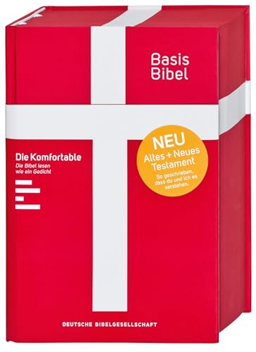 BasisBibel. Die Komfortable. Rot: Altes und Neues Testament. Komfortables Schriftbild (Sinn-Zeilenfall) von Deutsche Bibelges.