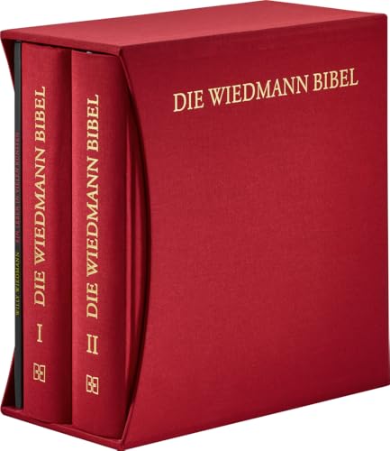 Die Wiedmann Bibel - Art-Edition (rot): Mit Bildern von Willy Wiedmann und ausgewählten Texten der Lutherbibel 2017 von Deutsche Bibelgesellschaft