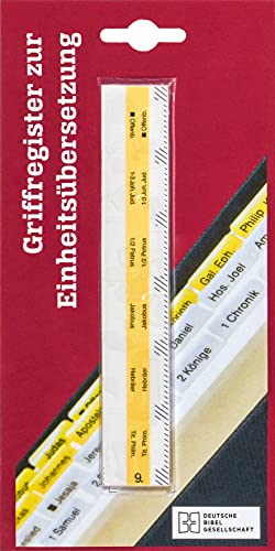 Griffregister für die Einheitsübersetzung: Einschließlich der Deuterokanonischen Schriften von Deutsche Bibelgesellschaft