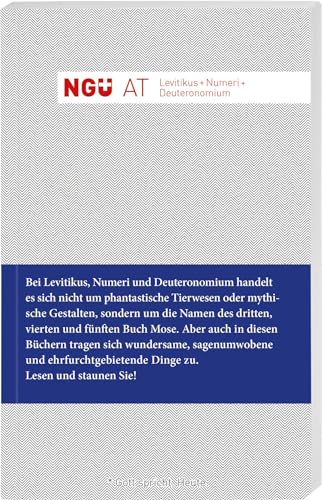 NGÜ AT: Levitikus + Numeri + Deuteronomium: Neue Genfer Übersetzung von Deutsche Bibelgesellschaft
