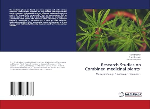 Research Studies on Combined medicinal plants: Murraya koenigii & Asparagus racemosus von LAP LAMBERT Academic Publishing