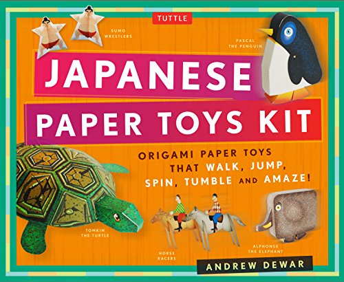 Dewar, A: Japanese Paper Toys Kit: Origami Paper Toys that Walk, Jump, Spin, Tumble and Amaze! von Tuttle Publishing