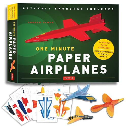 One Minute Paper Airplanes (Kit): 12 Pop-Out Planes Easily Assembled in Under a Minute