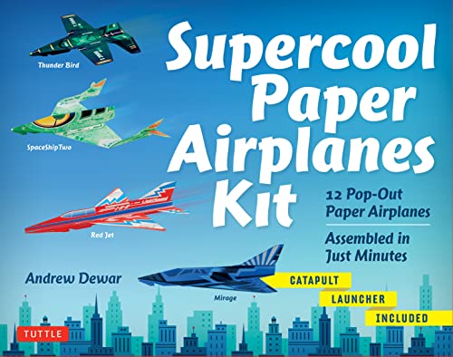 Supercool Paper Airplanes Kit: 12 Pop-Out Paper Airplanes - Assembled in About a Minute: 12 Pop-out Paper Airplanes; Assembled in Under a Minute