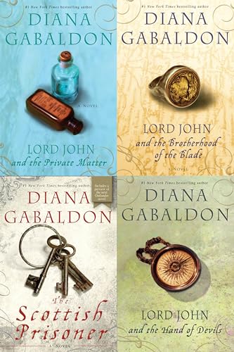 Diana Gabaldon Lord John Series Complete Set [Lord John and the Private Matter, The Brotherhood of the Blade, The Hand of the Devil, and The Scottich Prisoner] Outlander Series Author