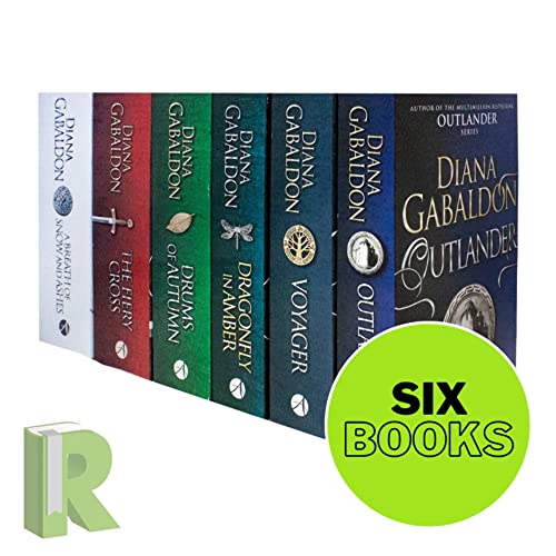 Outlander Series Collection 6 Books Set by Diana Gabaldon (Outlander, Dragonfly In Amber, Voyager, Drums Of Autumn, The Fiery Cross, A Breath Of Snow And Ashes)