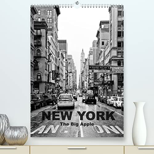 New York - The Big Apple (hochwertiger Premium Wandkalender 2024 DIN A2 hoch), Kunstdruck in Hochglanz
