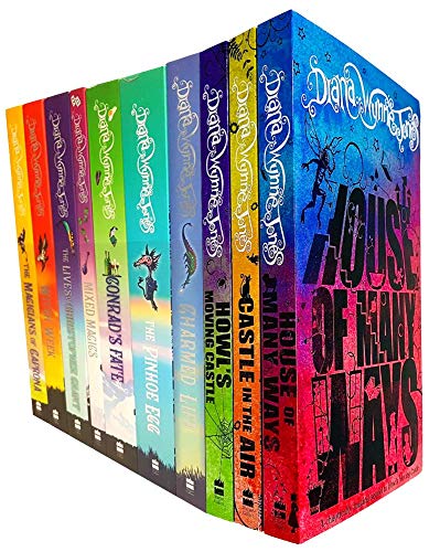 Chrestomanci Series & Howl's Moving Castle Series 10 Books Collection Set By Diana Wynne Jones