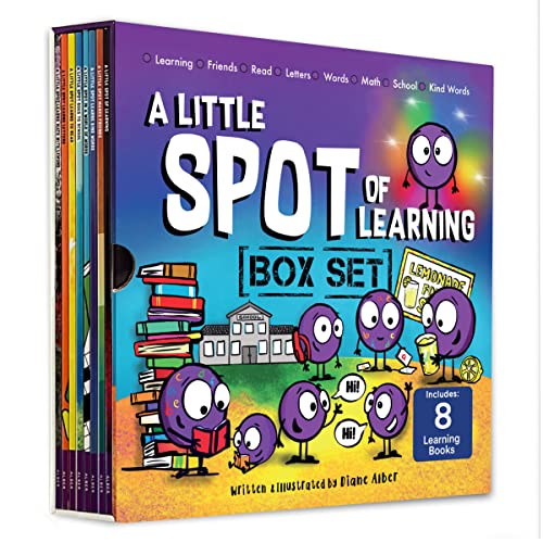A Little SPOT of Learning 8 Book Box Set (Books 33-40: Kind Words, Friendship, Learning with Emotions, Goes to School, Letters, Words, Reading, Math)
