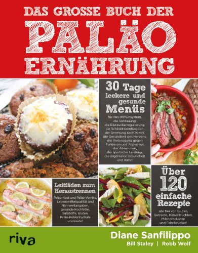 Das große Buch der Paläo-Ernährung: 30 Tage leckere und gesunde Menüs; Leitfäden zum Heraustrennen; Über 120 einfache Rezepte von RIVA