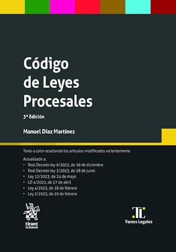 Código de Leyes Procesales 3ª Edición 2024 (Textos Legales) von Editorial Tirant lo Blanch