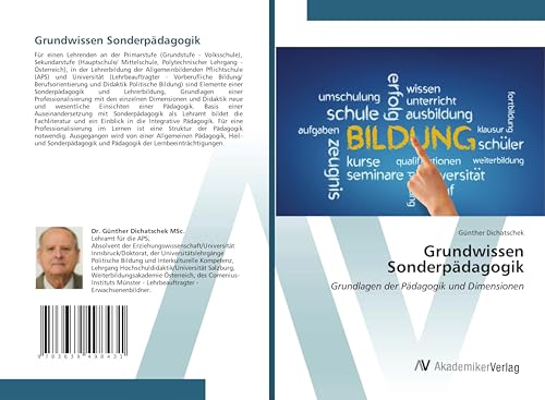 Grundwissen Sonderpädagogik: Grundlagen der Pädagogik und Dimensionen von VDM Verlag