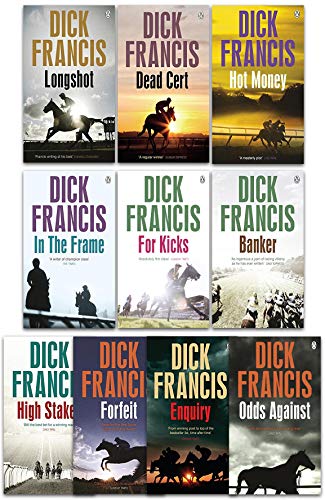 Dick Francis Thriller Collection 10 Books Set - Hot Money, Dead Cert, Longshot, For Kicks, In the Frame, High Stakes, Banker, Forfeit, Enquiry, Odds Against