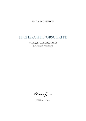 Je cherche l'obscurité: Poèmes 1866-1871 Je cherche l'obscurité: Poèmes 1866-1871