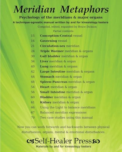 Meridian Metaphors: Psychology of the meridians and major organs (Best Practices in Energy Medicine) von CREATESPACE