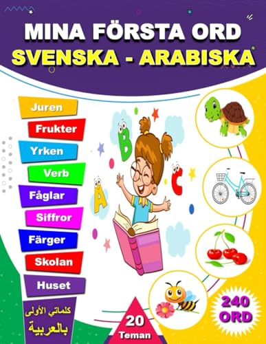 MINA FÖRSTA ORD SVENSKA - ARABISKA: Tvåspråkig illustrerad ordbok för barn, lär dig grundläggande ord och ordförråd i det dagliga livet, en bok för att lära sig arabiska för barn och nybörjare. von Independently published