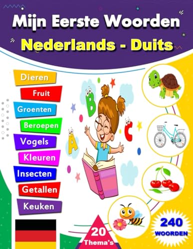 Mijn Eerste Woorden Nederlands - Duits: Tweetalig afbeeldingenwoordenboek, Duits leren, voor kinderen en beginners von Independently published