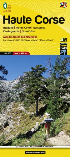 Libris Wanderkarte 08. Haute Corse (GR20) - Balagne - monte Cinto - Restonica - Castagniccia - Fium'Orbo 1 : 60 000