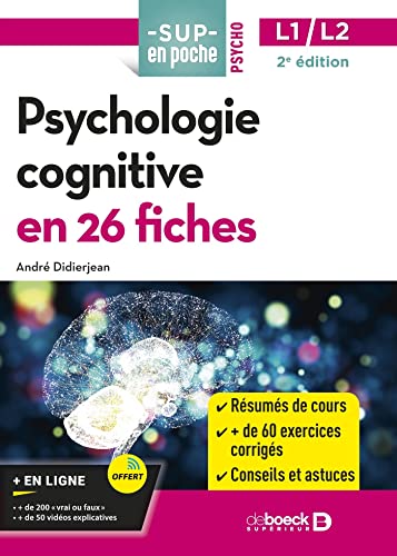 Psychologie cognitive en 26 fiches: L1/L2 von DE BOECK SUP