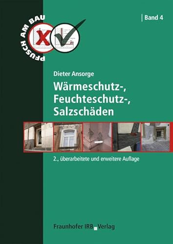 Wärmeschutz-, Feuchteschutz-, Salzschäden (Pfusch am Bau) von Fraunhofer Irb Verlag