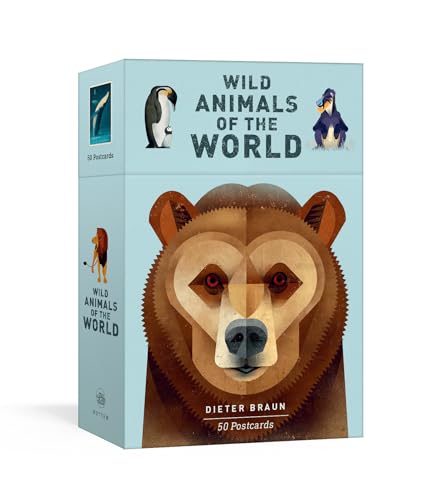 Wild Animals of the World: 50 Postcards von CROWN
