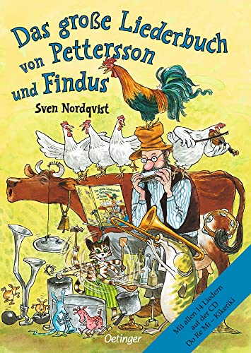 Das große Liederbuch von Pettersson und Findus: 14 bezaubernde Kinderlieder mit Noten und Gitarrengriffen, illustriert von Sven Nordqvist, für Kinder ab 5 Jahren