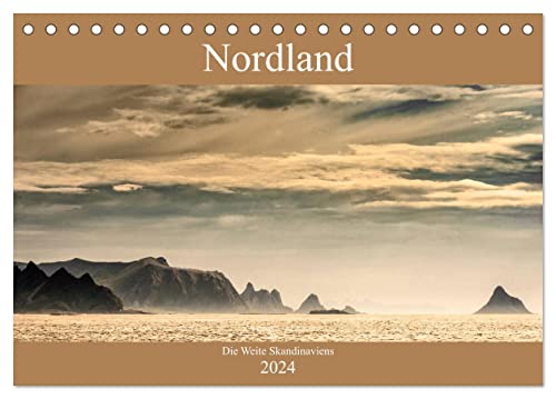 Nordland – Die Weite Skandinaviens (Tischkalender 2024 DIN A5 quer), CALVENDO Monatskalender von CALVENDO