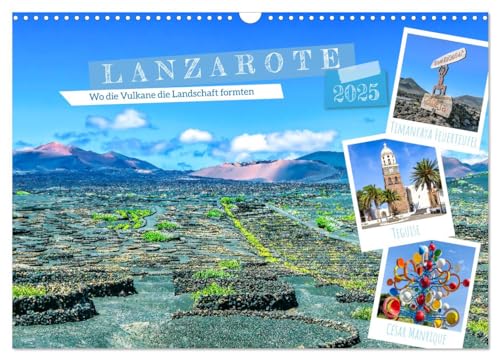 Lanzarote - Wo die Vulkane die Landschaft formten (Wandkalender 2025 DIN A3 quer), CALVENDO Monatskalender von CALVENDO